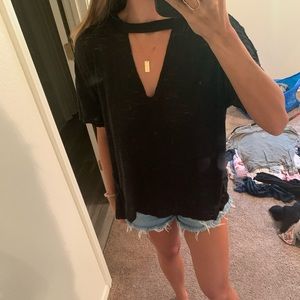 Free People Key Hole Tee